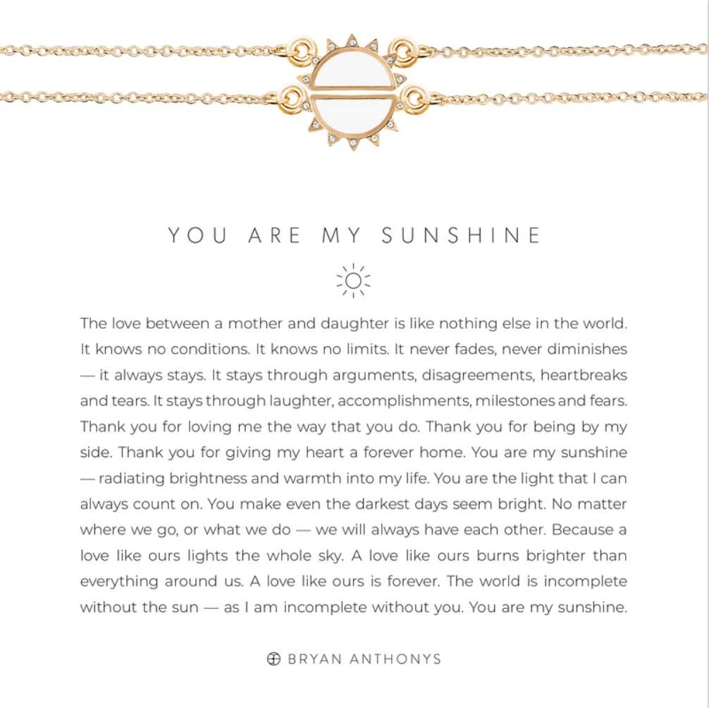 You Are My Sunshine Necklace Jewelry Bryan Anthonys   