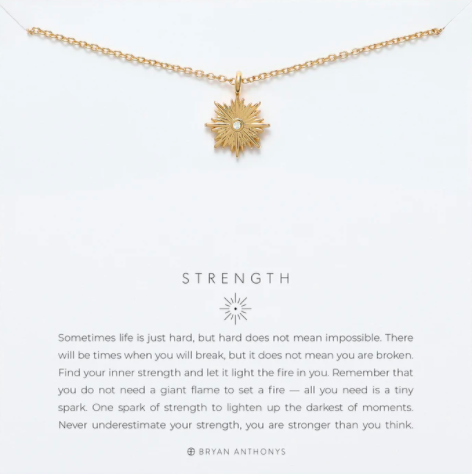Strength Necklace Jewelry Bryan Anthonys   