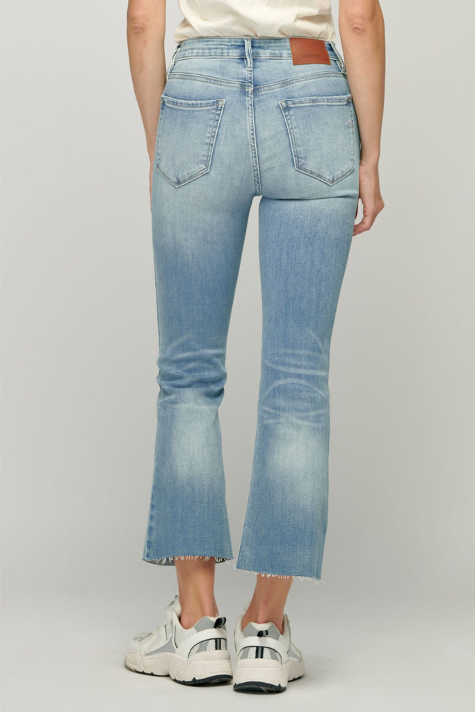 Happi Light Wash Cropped Flare Jeans Clothing Hidden   