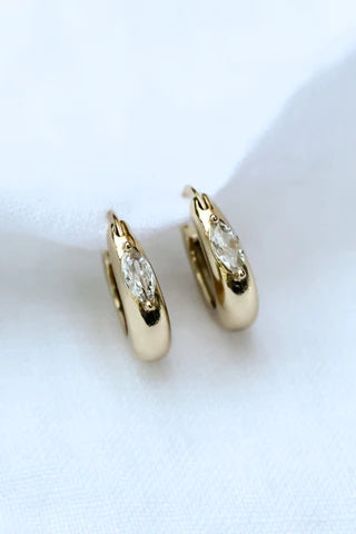 Claudia Huggie Earring Jewelry Kinsey Designs   