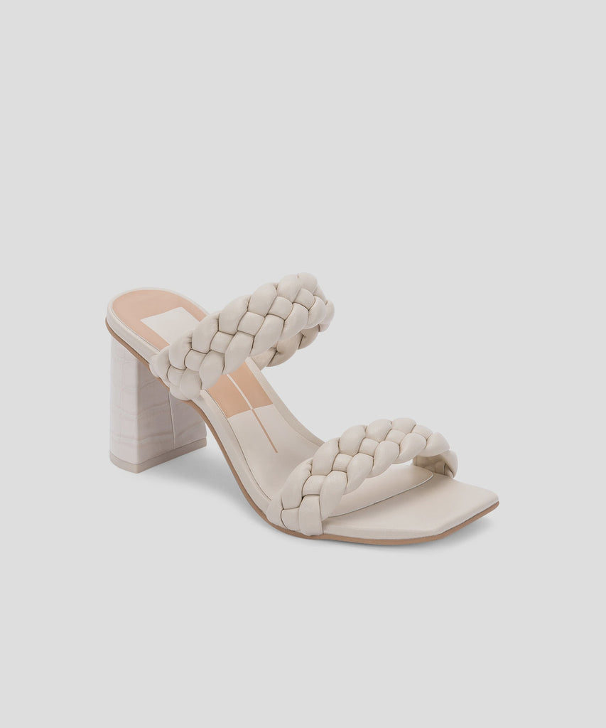 Paily Ivory Double Braided Strap Heel Shoes Dolce Vita   