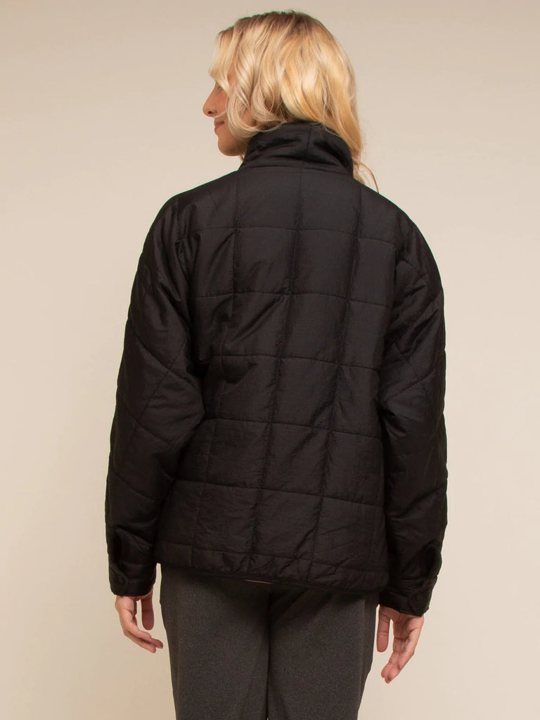 Black Quilted Jacket Clothing Thread & Supply   
