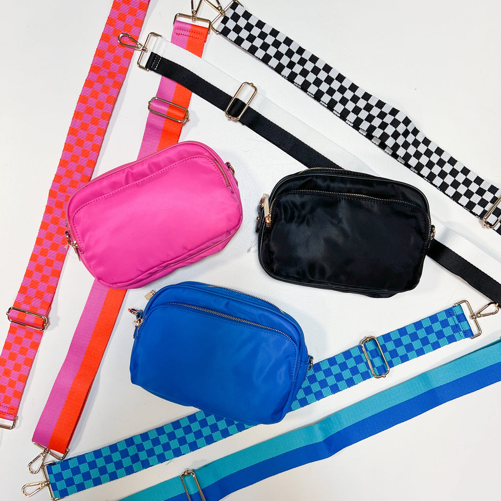 Color Block Stripe Mix & Match Bag Strap Accessory Ahdorned   