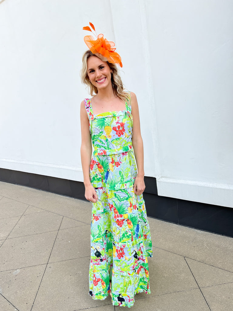 Lime Tropical Toucan Maxi Clothing Just Bellina   