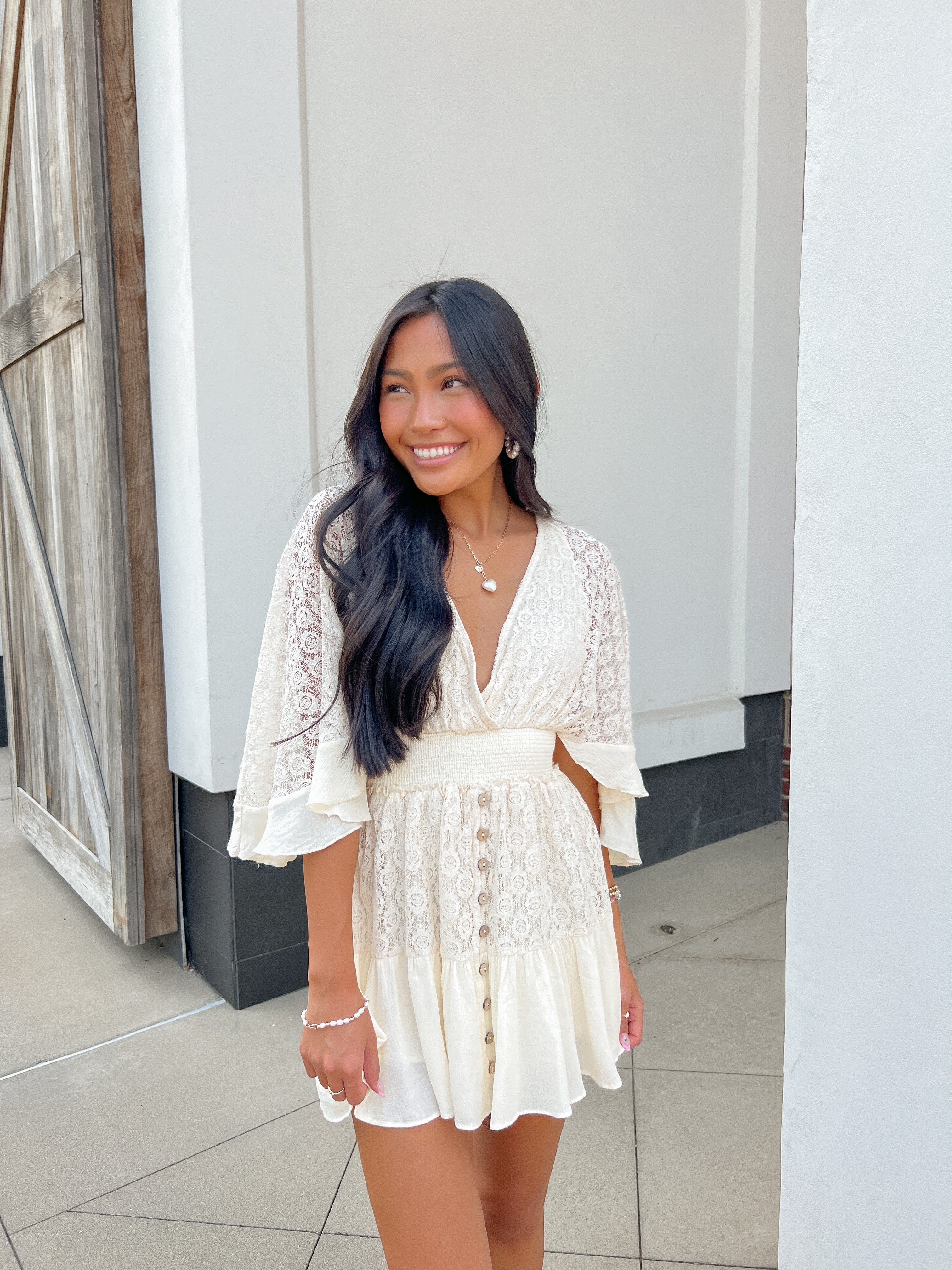 Lace Crochet Button Down Romper – Peacocks & Pearls Lexington