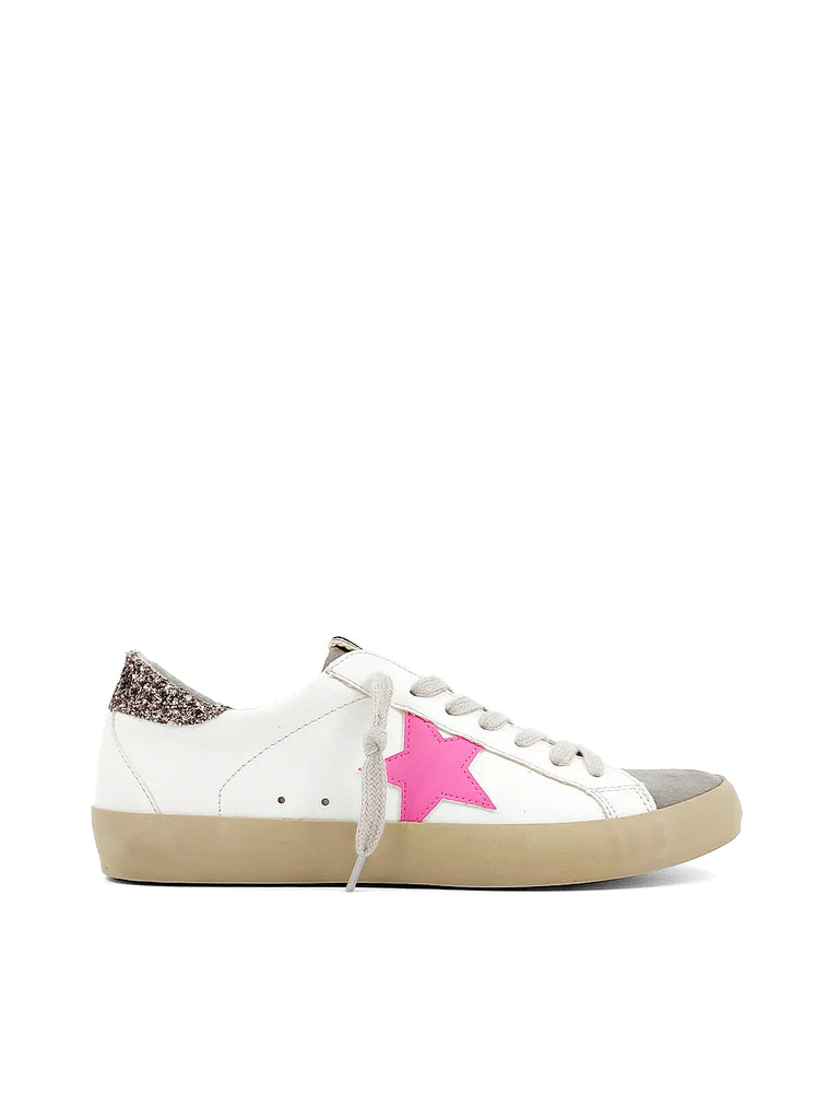 Paris Pink Star Low Top Sneaker Shoes Shu Shop   