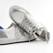 Rosalia Silver Star and Lining w/ Blue Heal Accent Shoe Shoes Shu Shop   