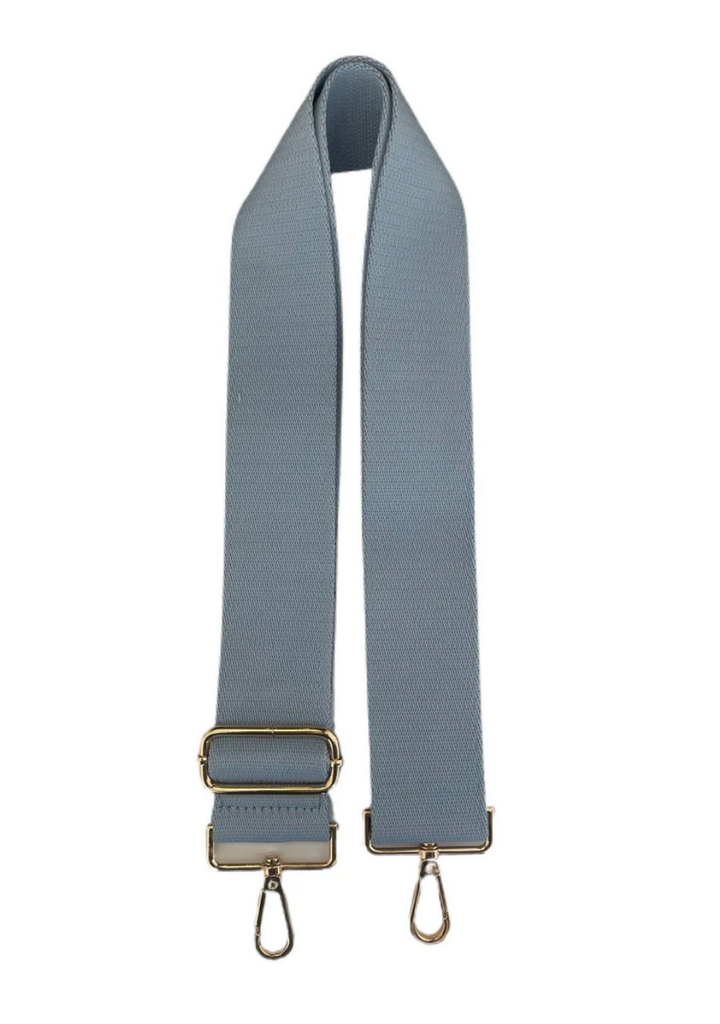 Solid Mix & Match Bag Strap Accessory Ahdorned Periwinkle - Gold Metal  