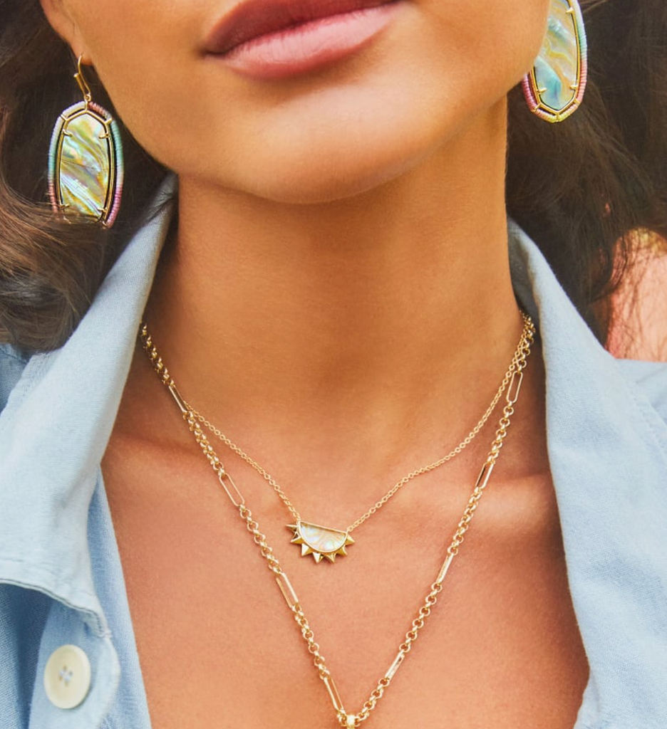 Sienna Half Sun Pendant Necklace Jewelry Kendra Scott   