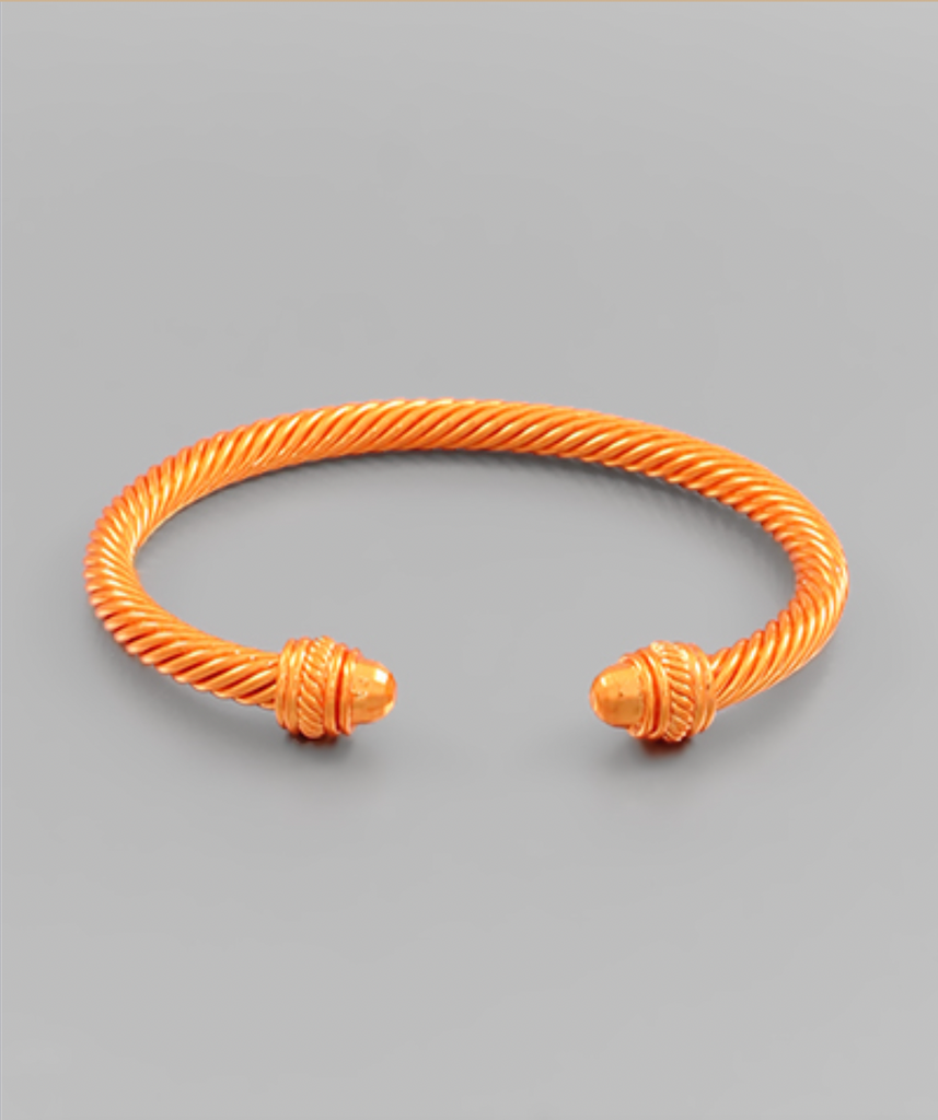 DY Colored Cuff Bracelet Jewelry Golden Stella Orange  