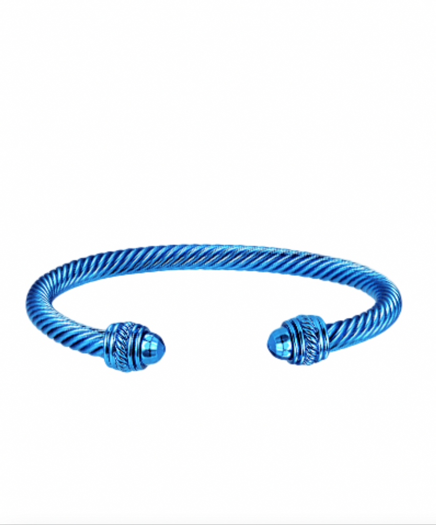 DY Colored Cuff Bracelet Jewelry Golden Stella Blue  