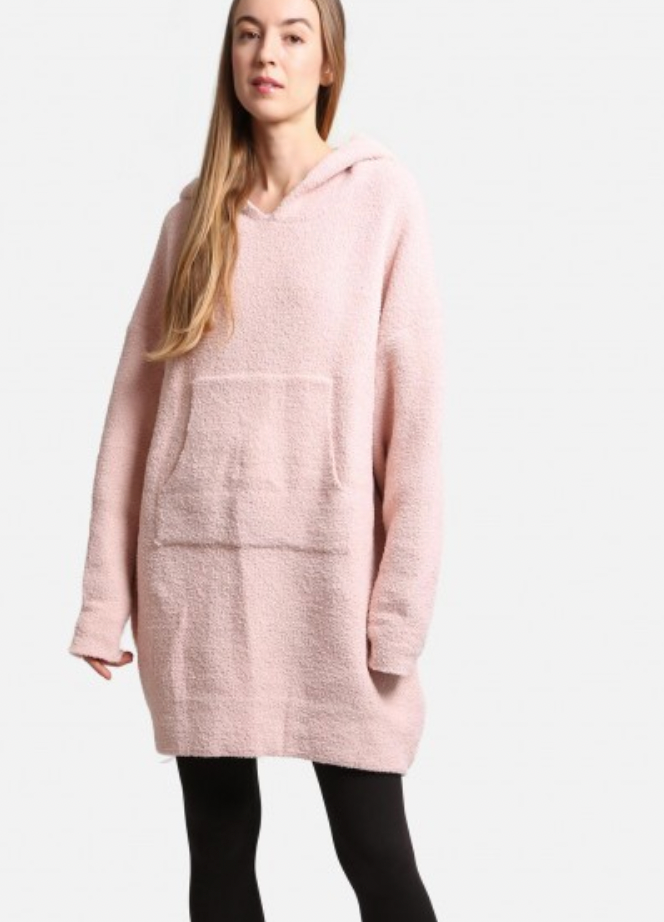 Comfy Luxe Oversized Snuggly Hoodie Clothing Judson & Co Pink  