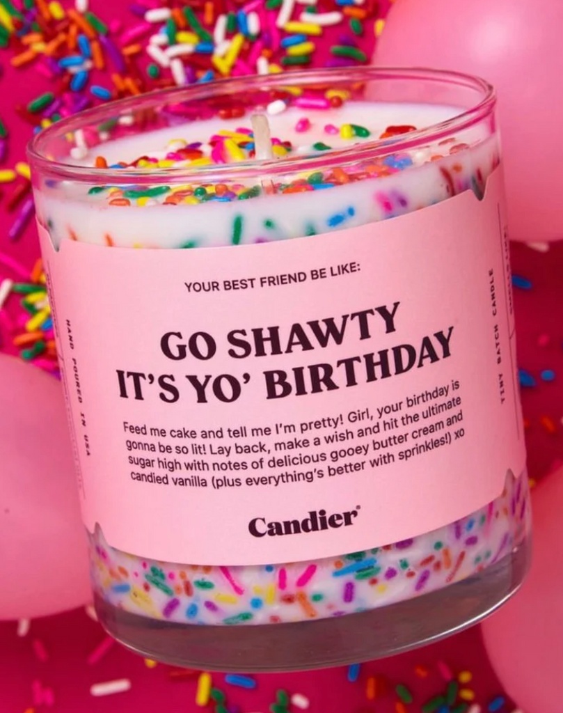 Candier Sprinkle/Glitter Candles Home Candier Go Shawty It's Yo Birthday  