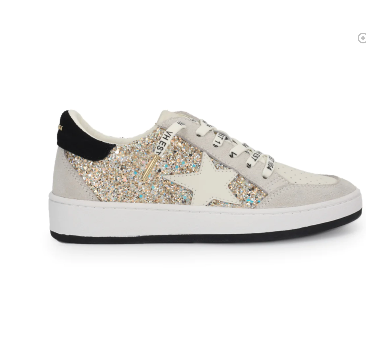 Kristen Grey Glitter Sneakers - Addy & Ry Boutique