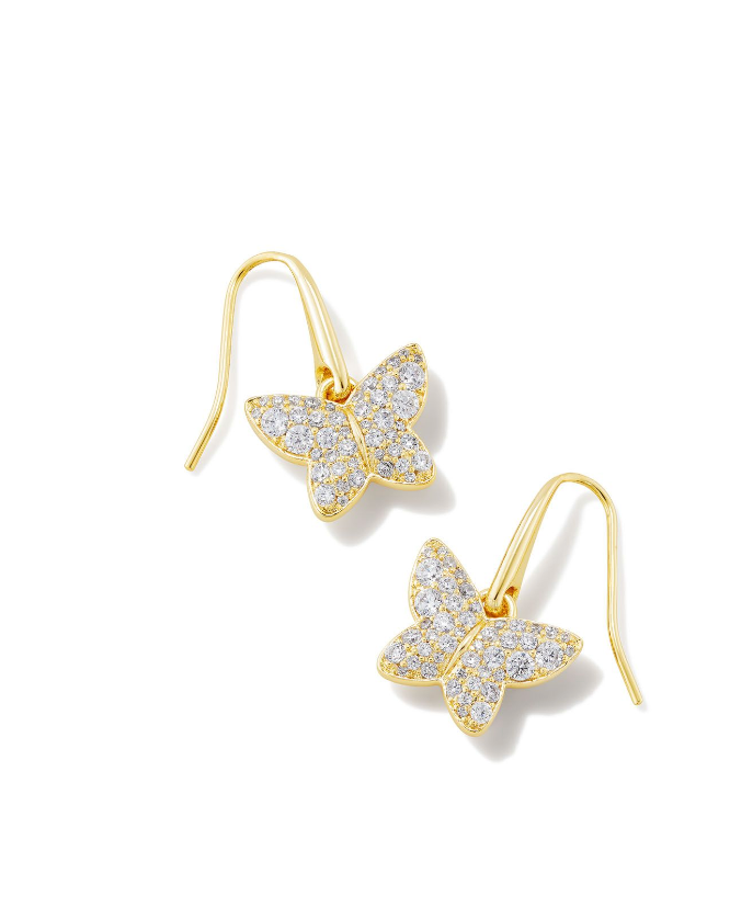 Lillia White Crystal Drop Earrings Jewelry Kendra Scott   