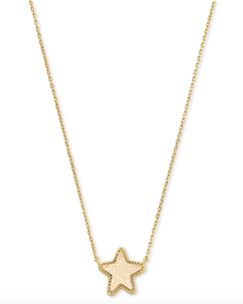 Jae Star Short Pendant Gold Iridescent Jewelry Kendra Scott   