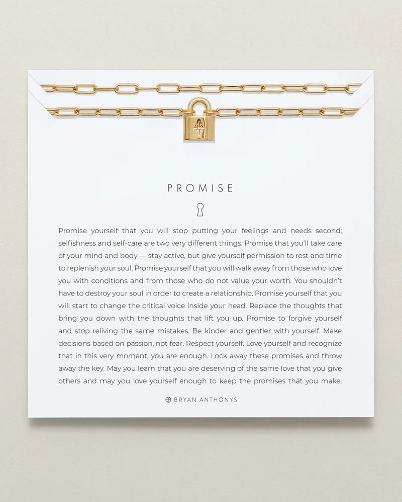 Promise Statement Necklace Jewelry Bryan Anthonys   