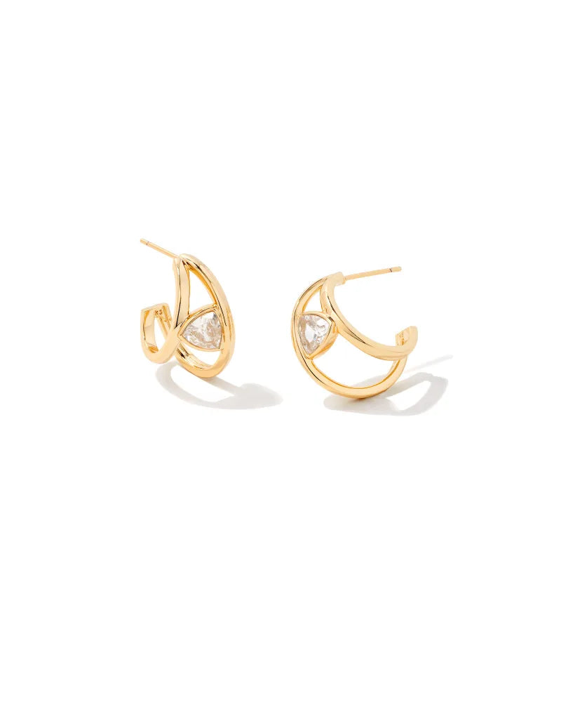 Arden Huggie Gold Earring Jewelry Kendra Scott   