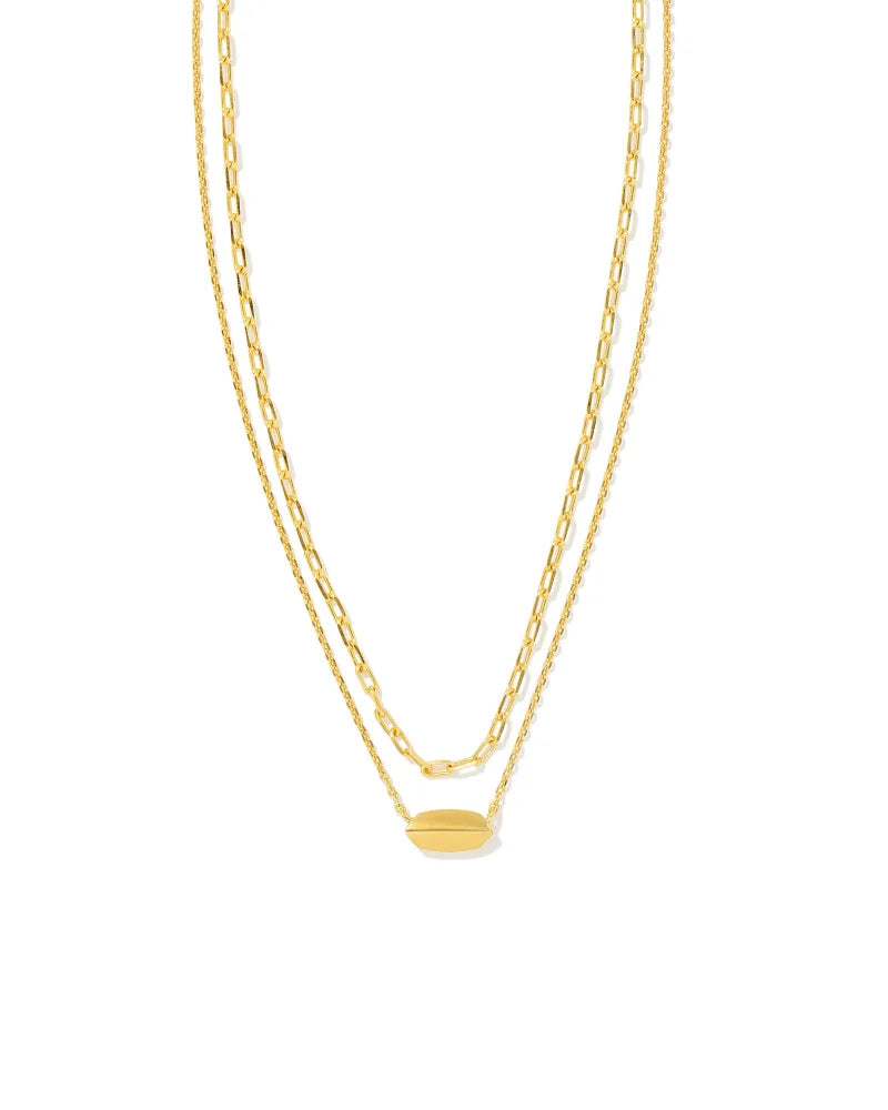 Brooke Multi Strand Necklace in Gold Jewelry Kendra Scott   