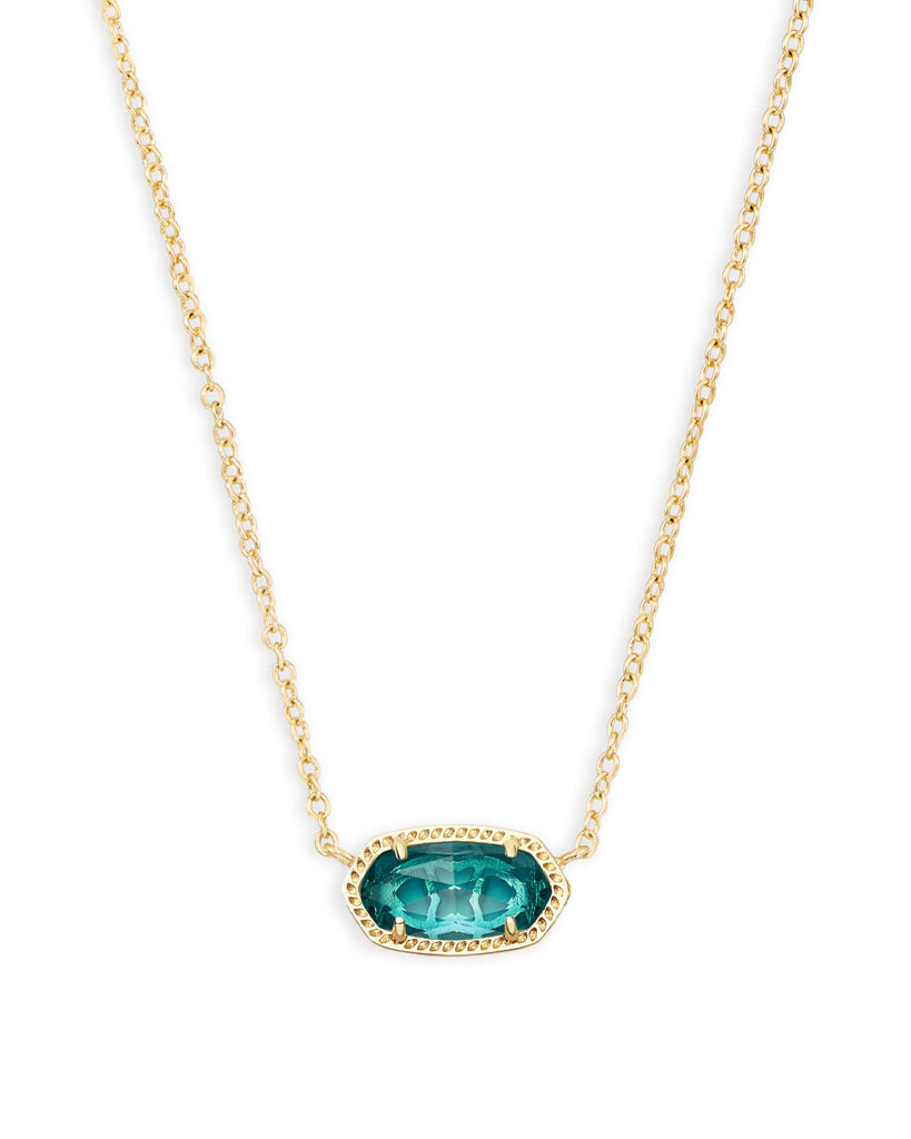 Elisa Necklace Birthstones Jewelry Kendra Scott Gold London Blue (December)  