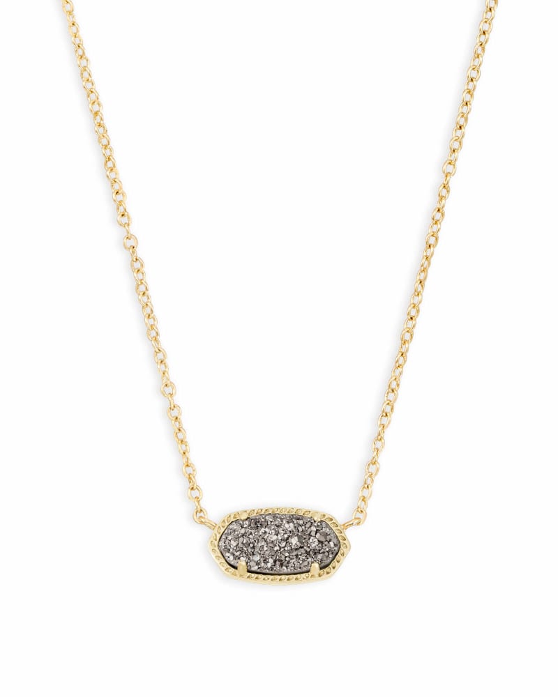 Elisa Necklace Drusy Jewelry Kendra Scott Gold - Platinum  