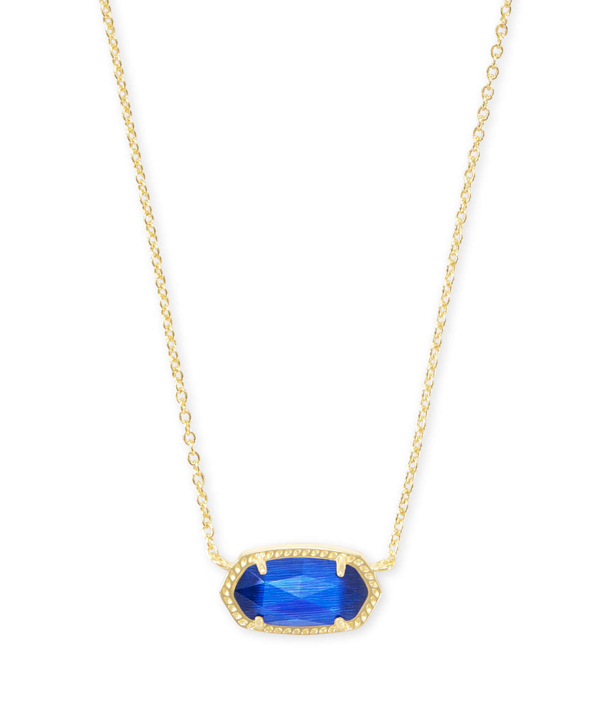 Elisa Necklace Birthstones Jewelry Kendra Scott Gold Cobalt Cats Eye (September)  