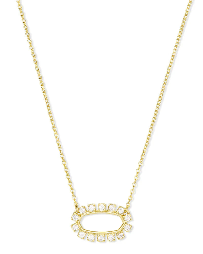 Elisa Open Frame Gold Necklace Jewelry Kendra Scott   