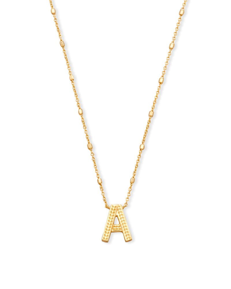 Gold Dot Initial Necklace Jewelry Kendra Scott A  