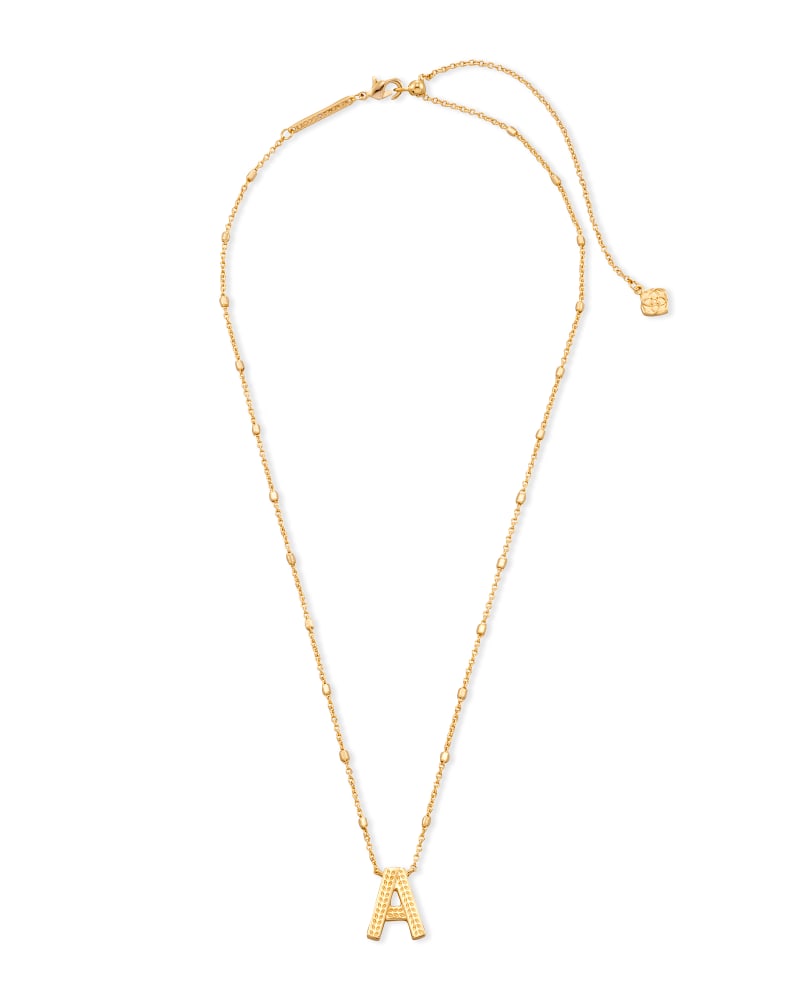 Gold Dot Initial Necklace Jewelry Kendra Scott   