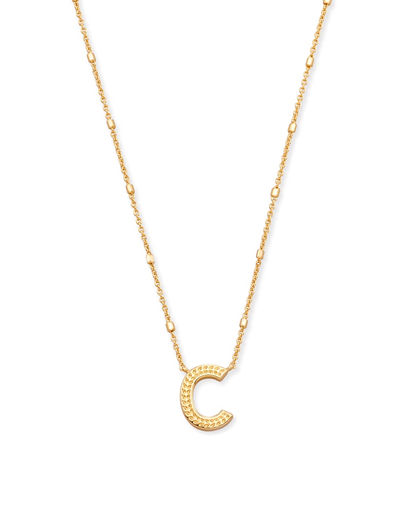 Gold Dot Initial Necklace Jewelry Kendra Scott C  