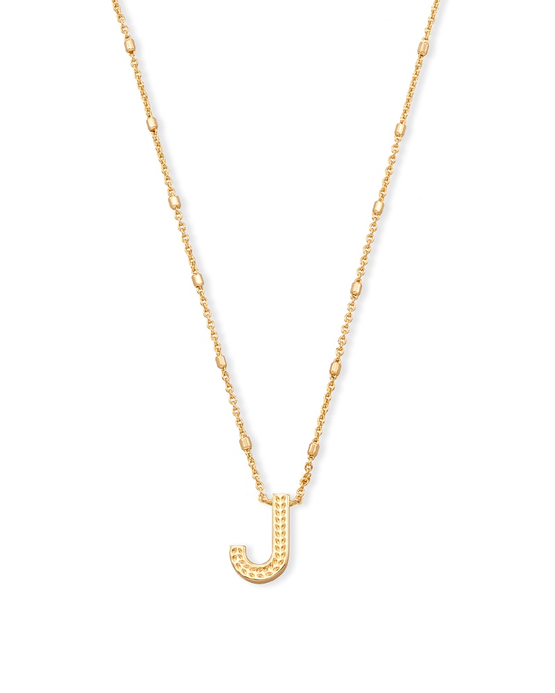 Gold Dot Initial Necklace Jewelry Kendra Scott J  