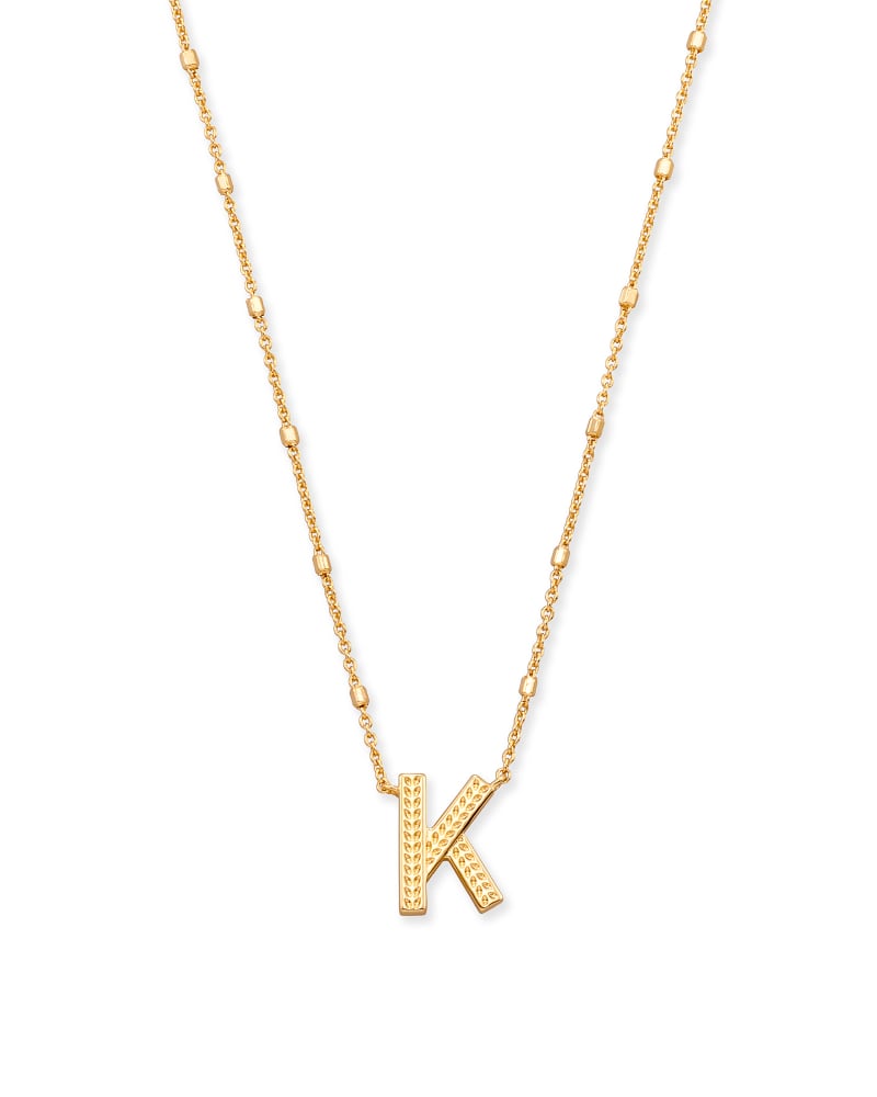 Gold Dot Initial Necklace Jewelry Kendra Scott K  