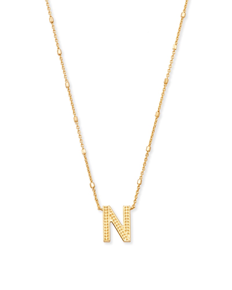 Gold Dot Initial Necklace Jewelry Kendra Scott N  