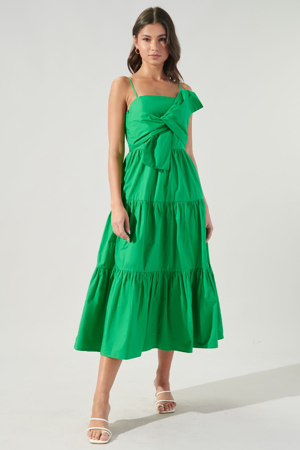 Green Poplin tie Chest Maxi Dress Peacocks & Pearls Lexington Green Poplin tie Chest Maxi Dress Peacocks & Pearls Lexington